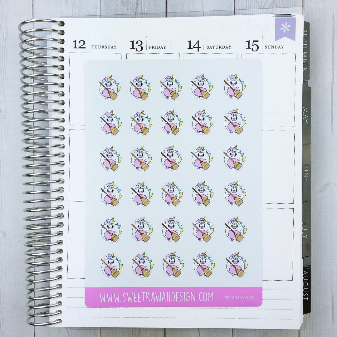 Kawaii Unicorn Stickers - Different Options Available