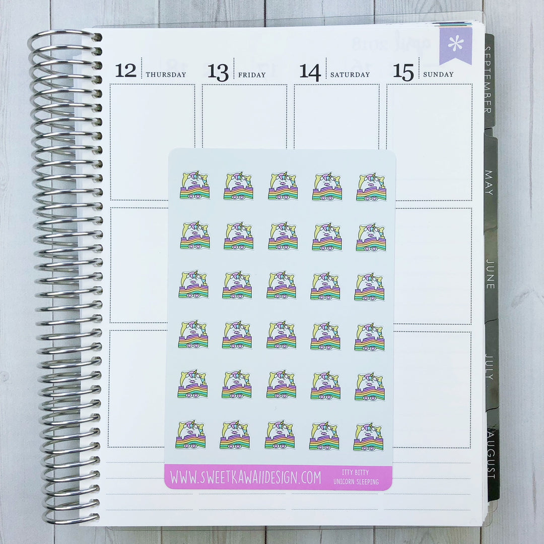 Kawaii Unicorn Stickers - Different Options Available