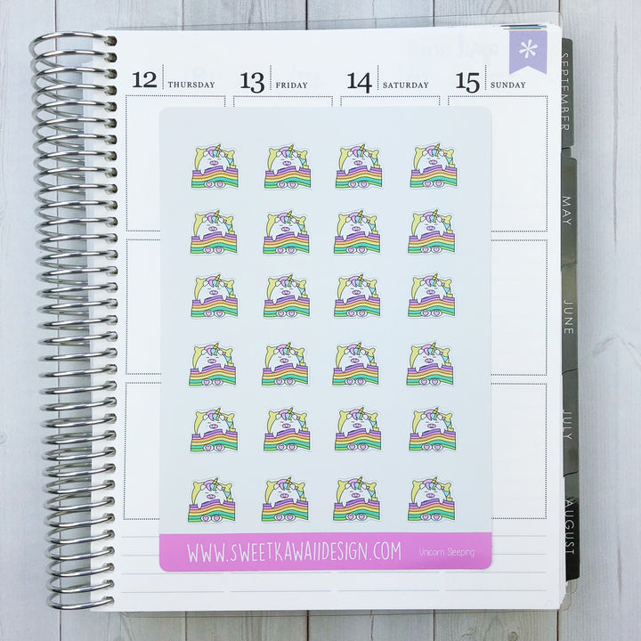 Kawaii Unicorn Stickers - Different Options Available