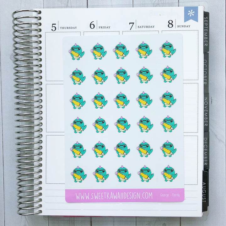 Kawaii George Stickers - Nerdy