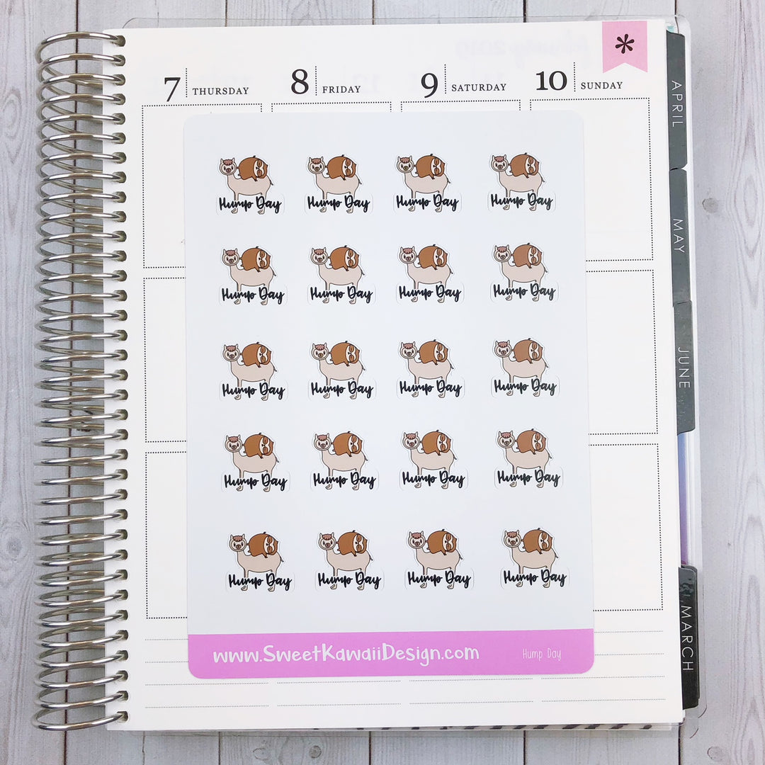 Kawaii Hump Day Stickers