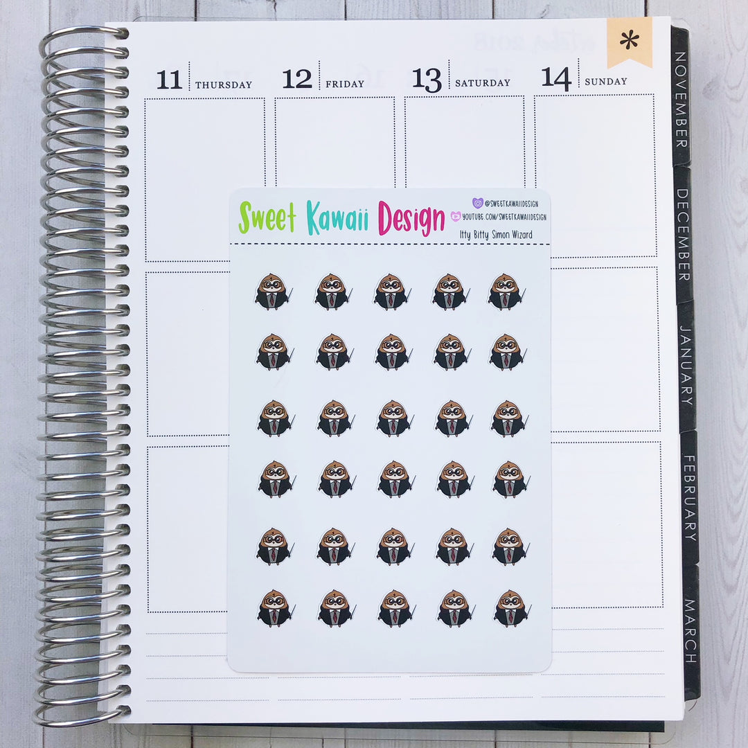 Kawaii Simon Stickers - Wizard