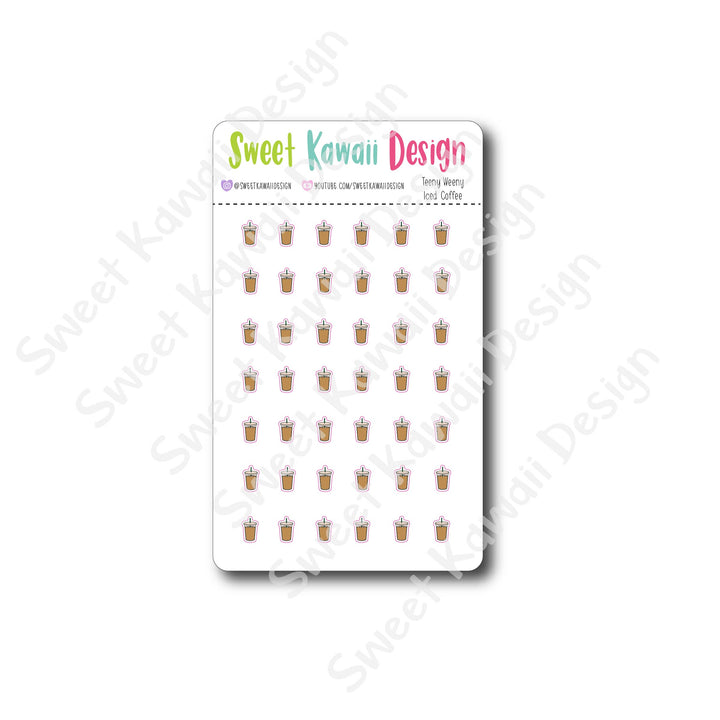 Teeny Weeny Iced Coffee Stickers