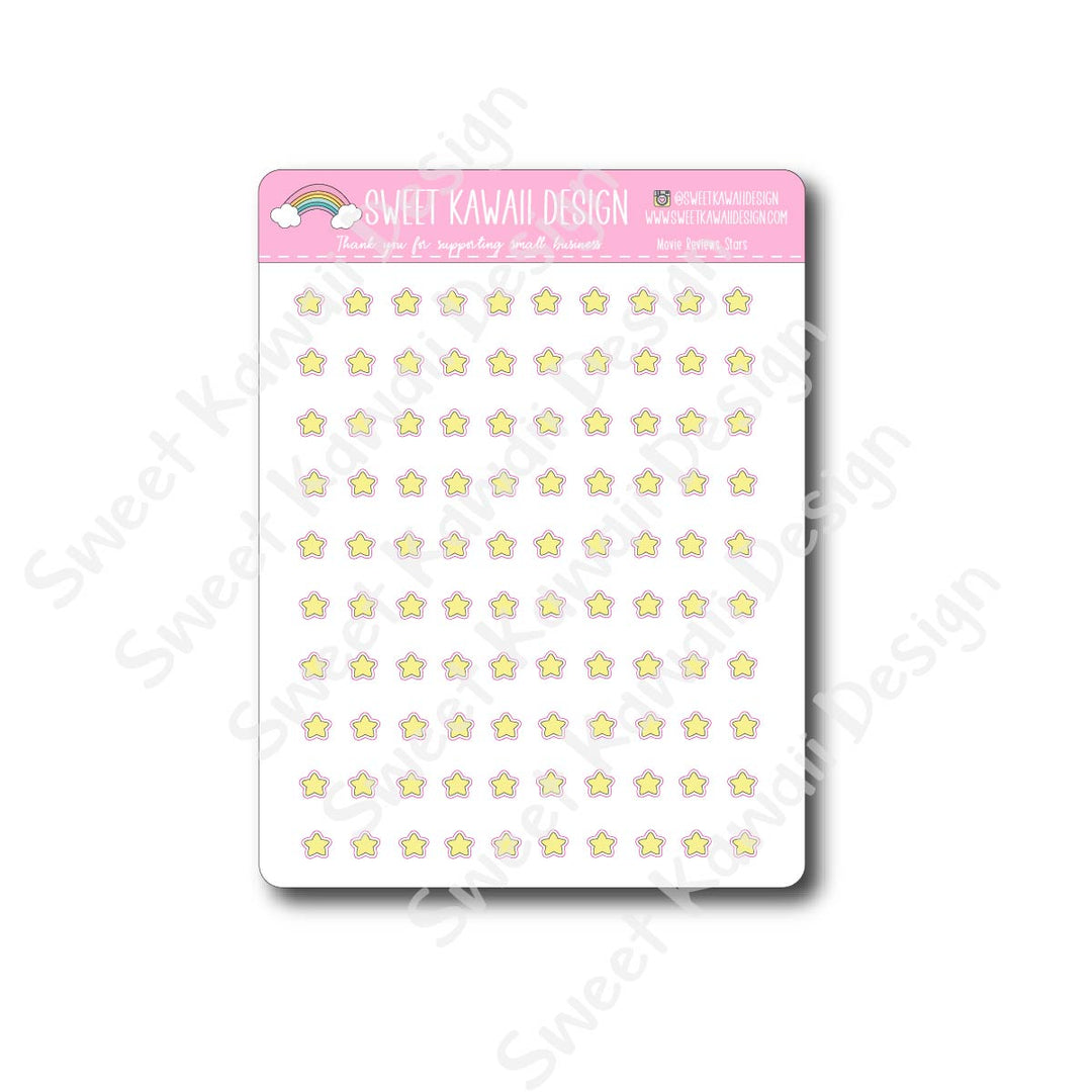 Kawaii Jumbo Sticker - 5x7 Movie Tracker