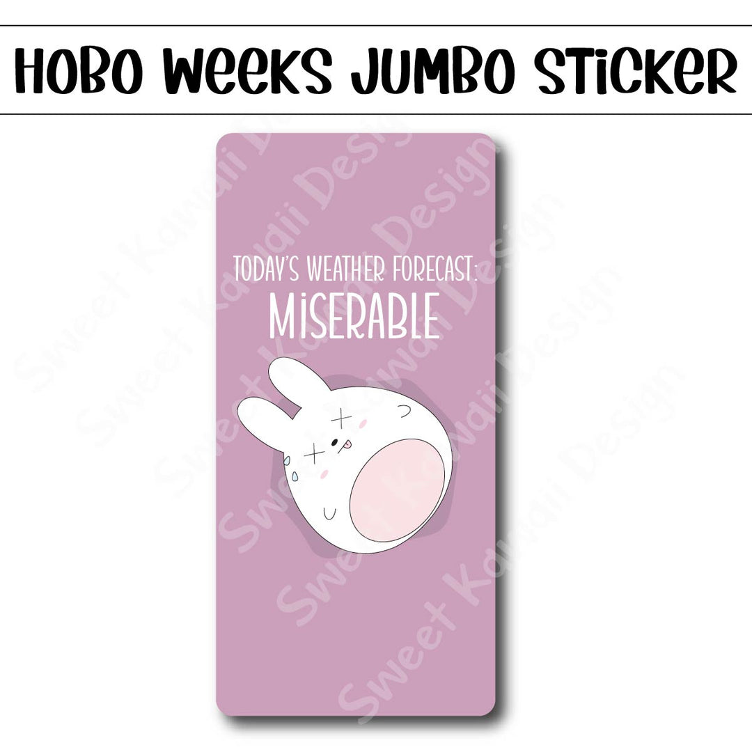 Kawaii Jumbo Sticker - Weather Forecast - Size Options Available