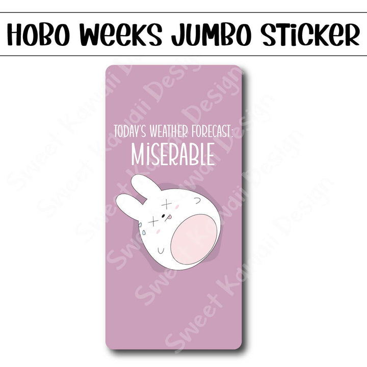 Kawaii Jumbo Sticker - Weather Forecast - Size Options Available