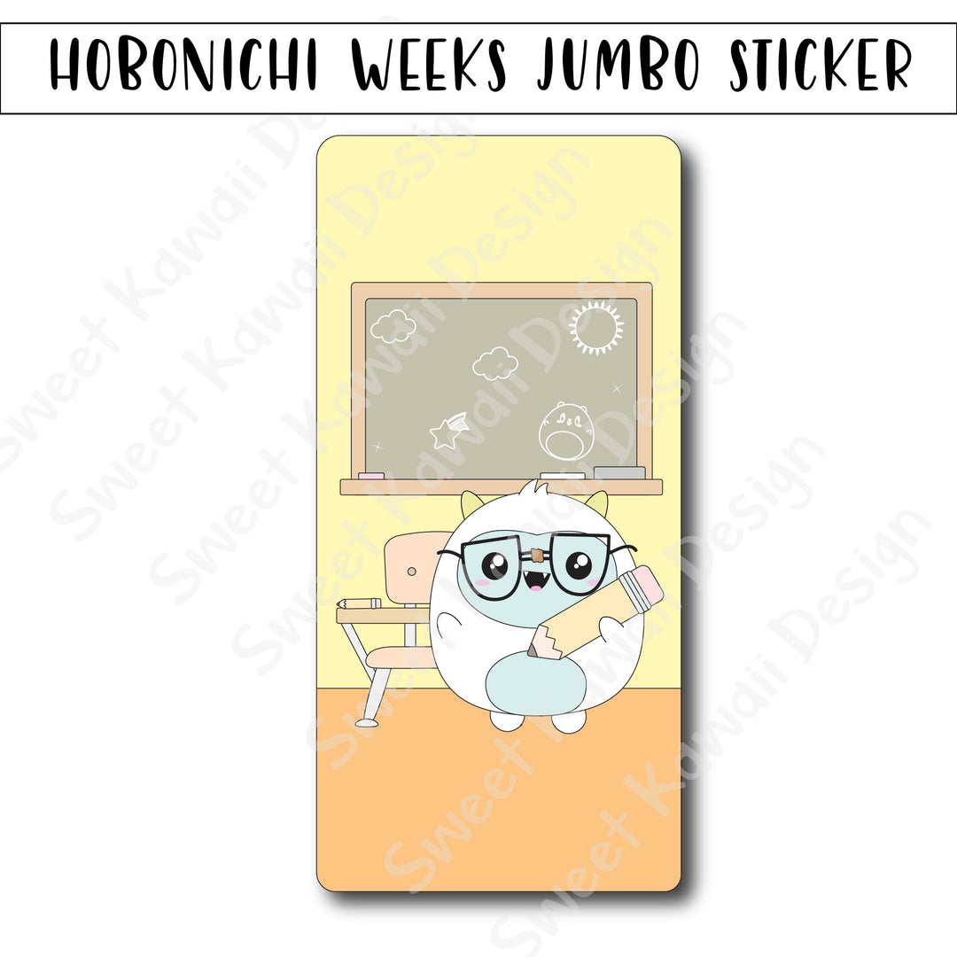Kawaii Jumbo Sticker - Teacher Frank - Size Options Available