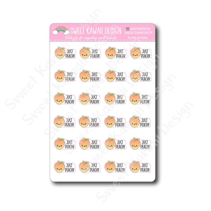 Kawaii Just Peachy Stickers