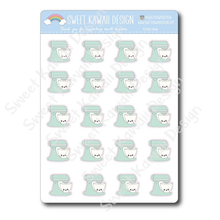 Kawaii Kitchen Mixer Stickers
