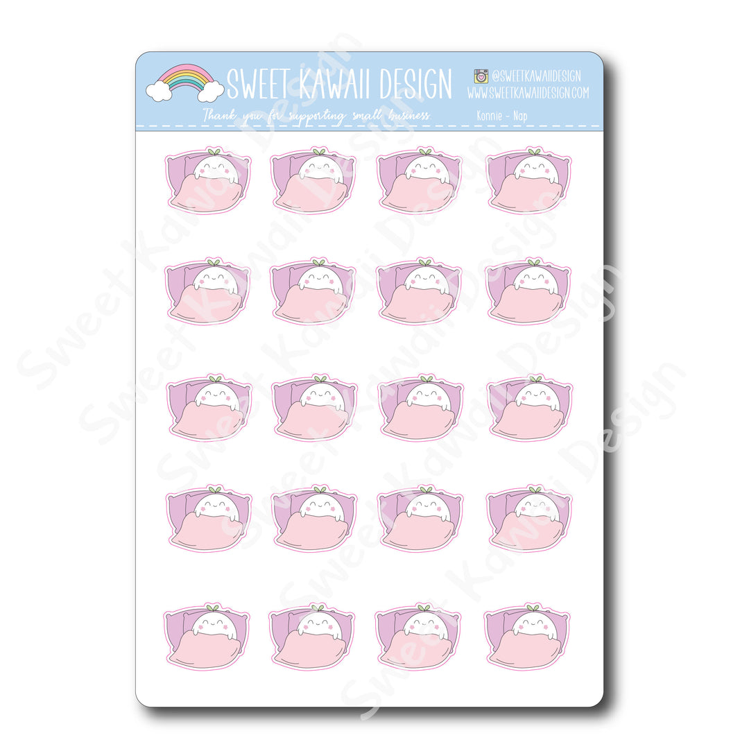 Kawaii Konnie Stickers - Nap