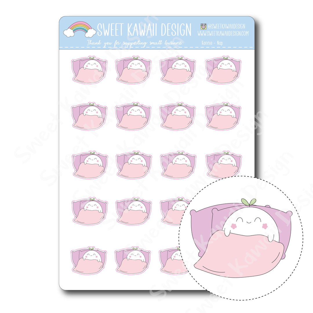 Kawaii Konnie Stickers - Nap