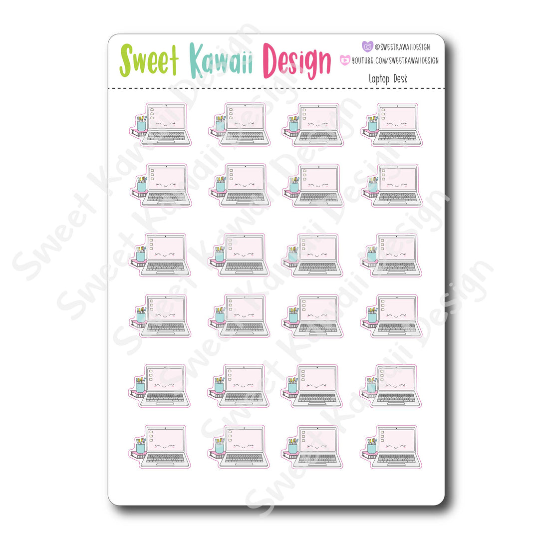 Kawaii Laptop Desk Stickers