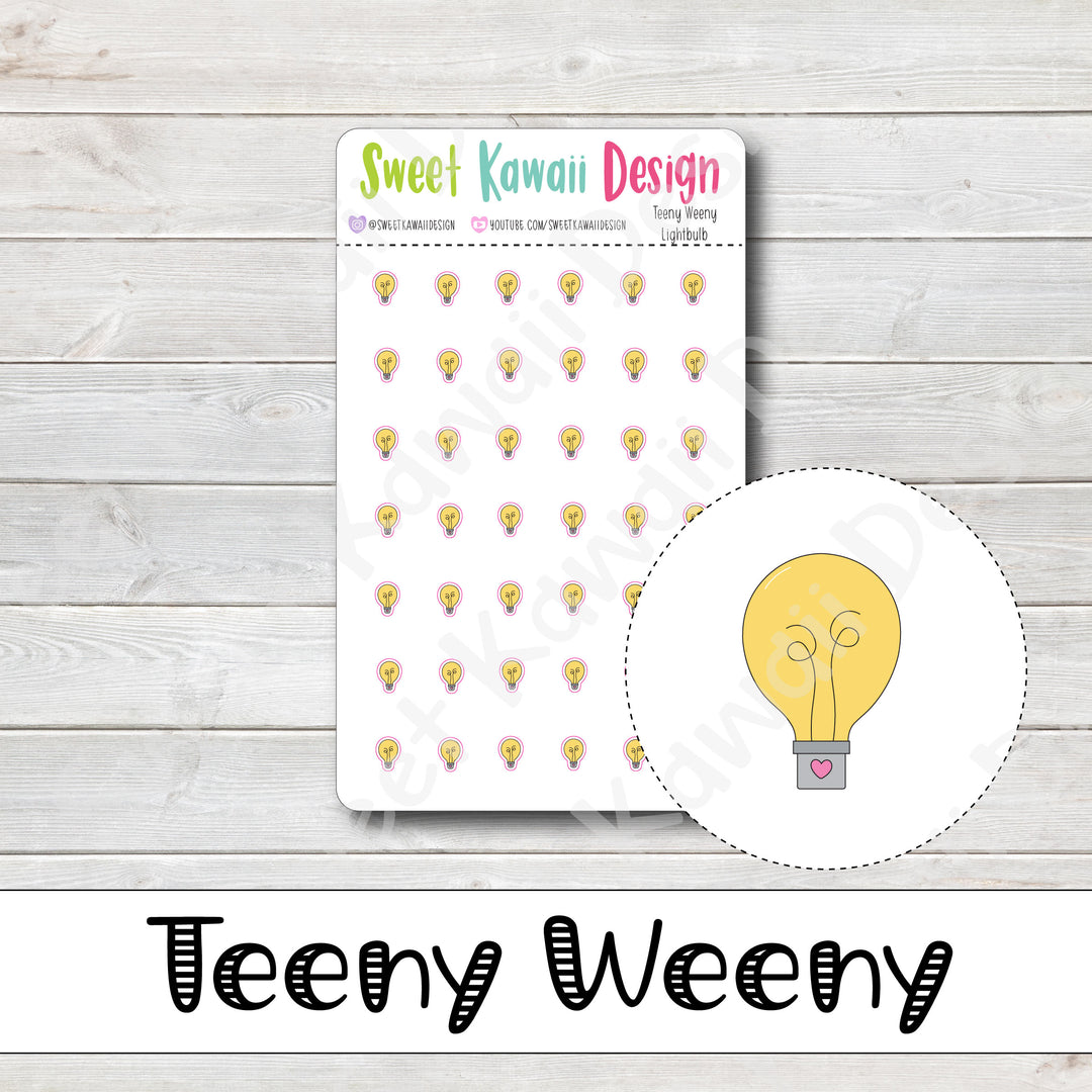 Teeny Weeny Lightbulb Stickers