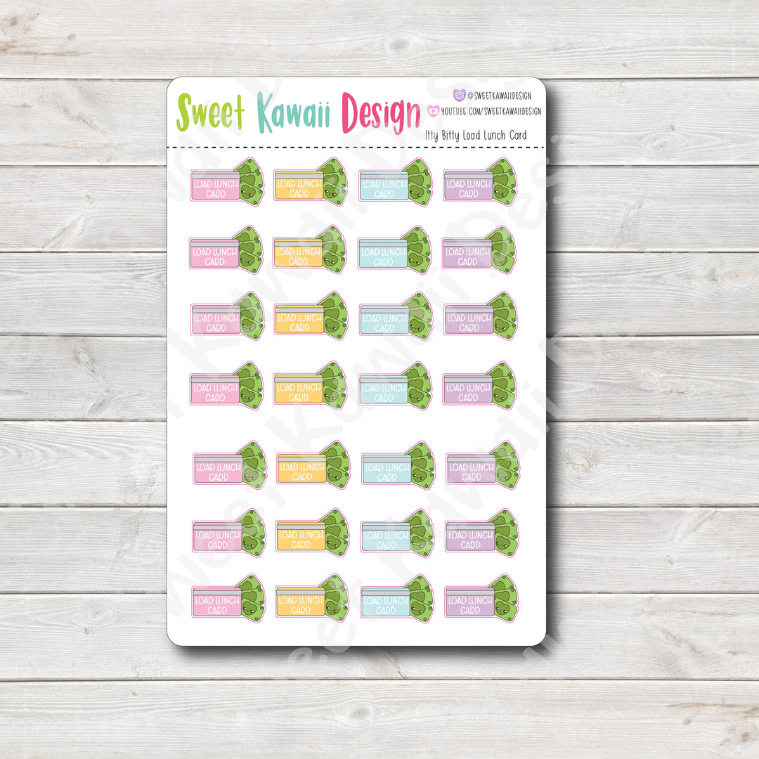 Kawaii Load Lunch Card Stickers