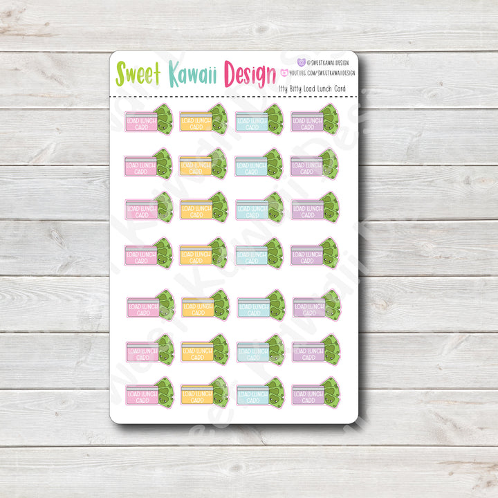Kawaii Load Lunch Card Stickers