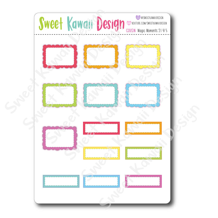 Weekly Kit  - Magic Moments 21 COUSIN