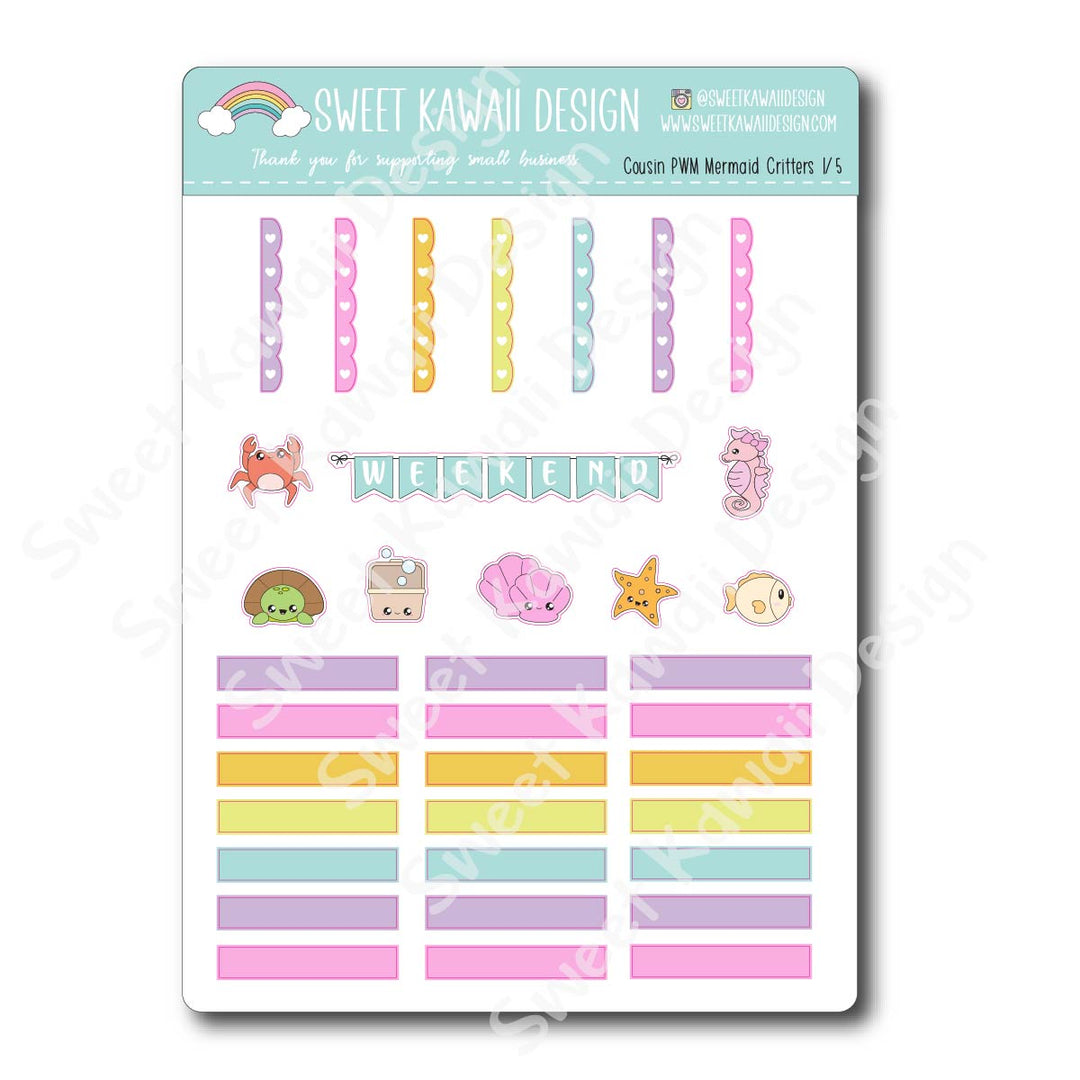 Weekly Kit  - Mermaid Critters COUSIN