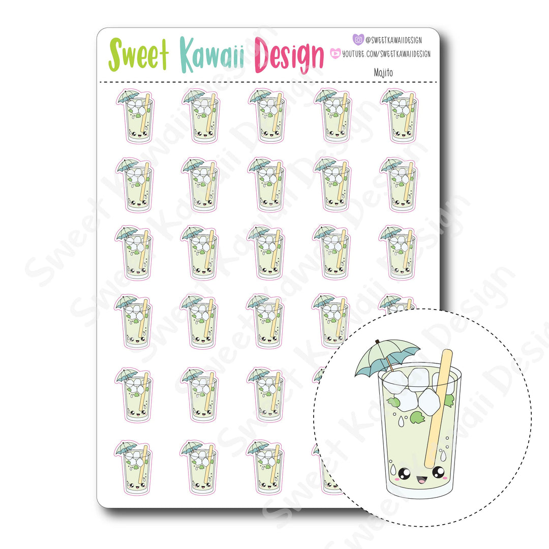 Kawaii Mojito Stickers