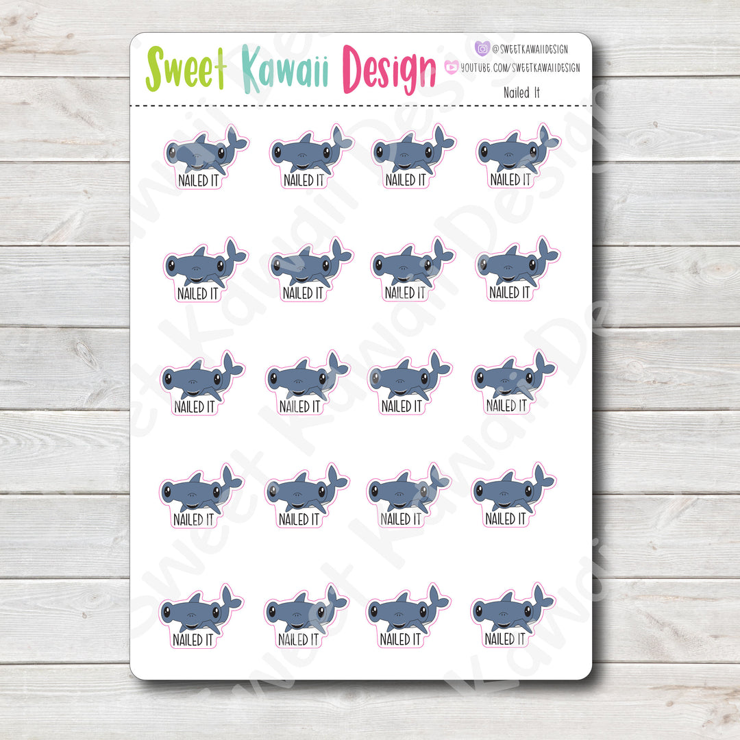 Kawaii Nailed It Stickers