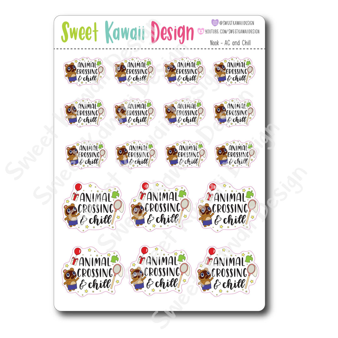 Kawaii Nook Stickers - AC and Chill