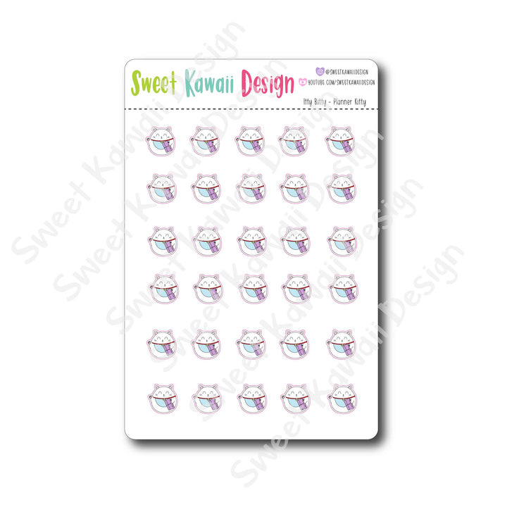 Kawaii Planner Kitty Stickers