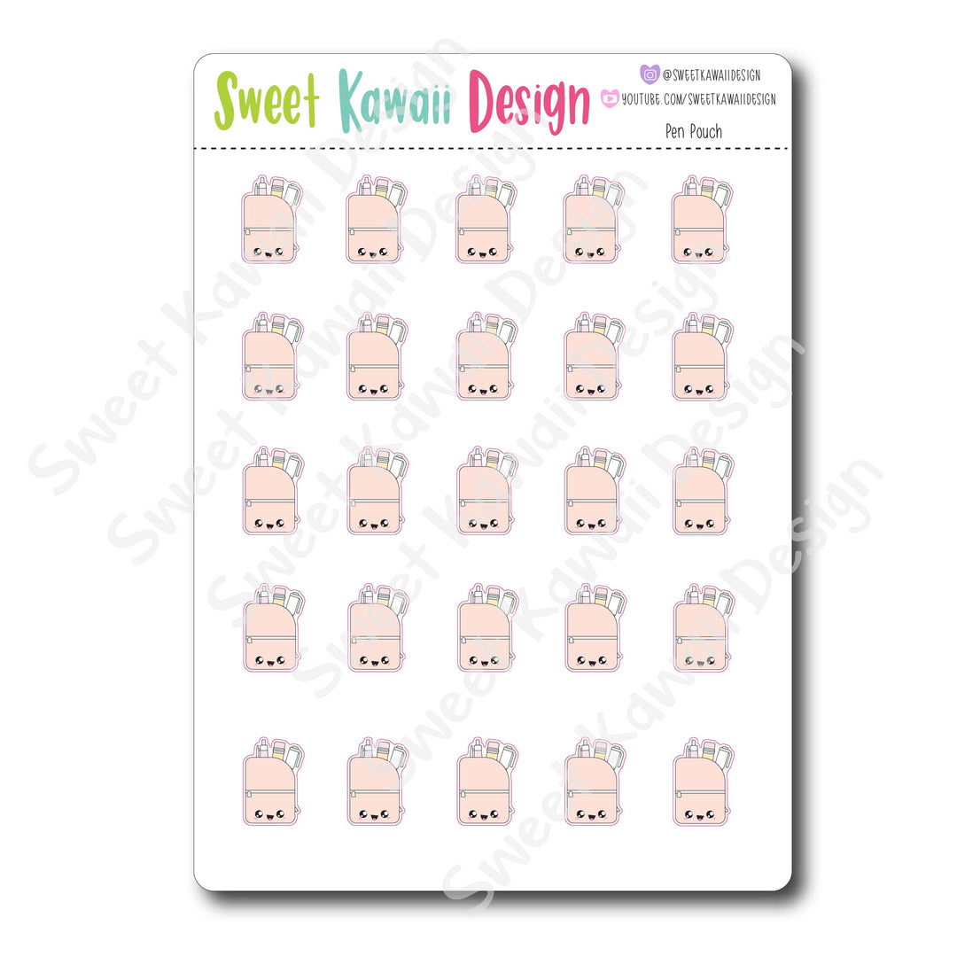 Kawaii Pen Pouch Stickers
