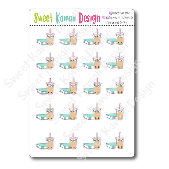 Kawaii Planner and Coffee Stickers