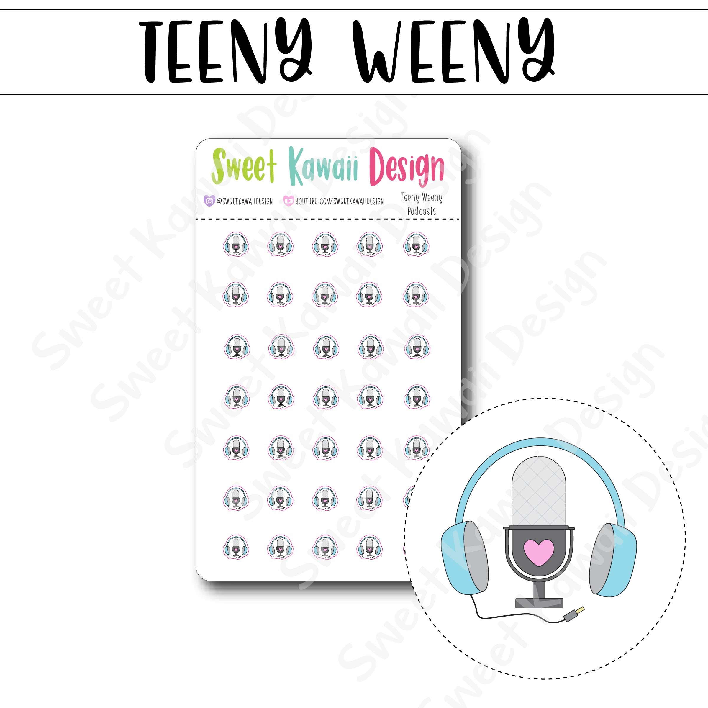 Teeny Weeny Podcast Stickers