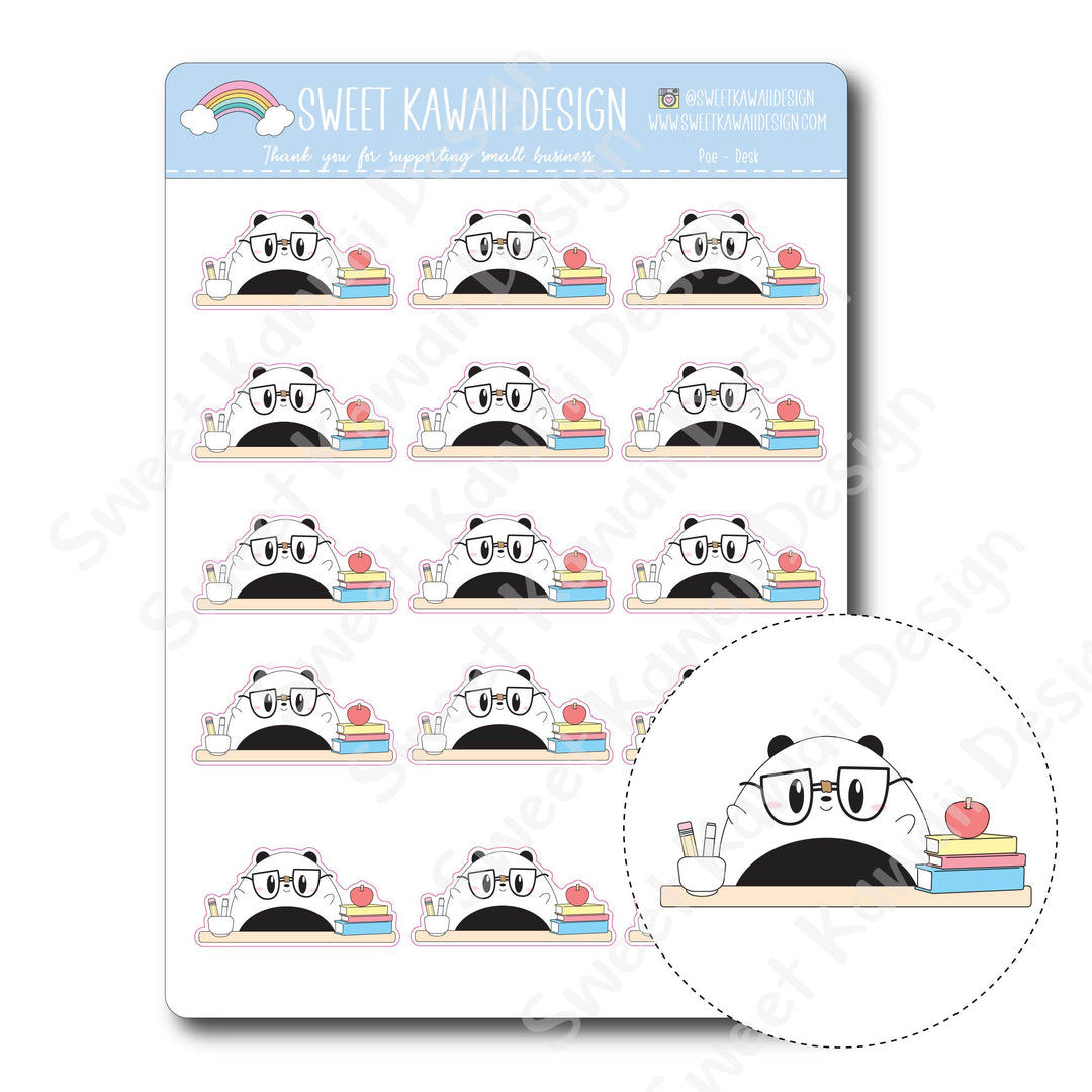 Kawaii Poe Stickers - Desk