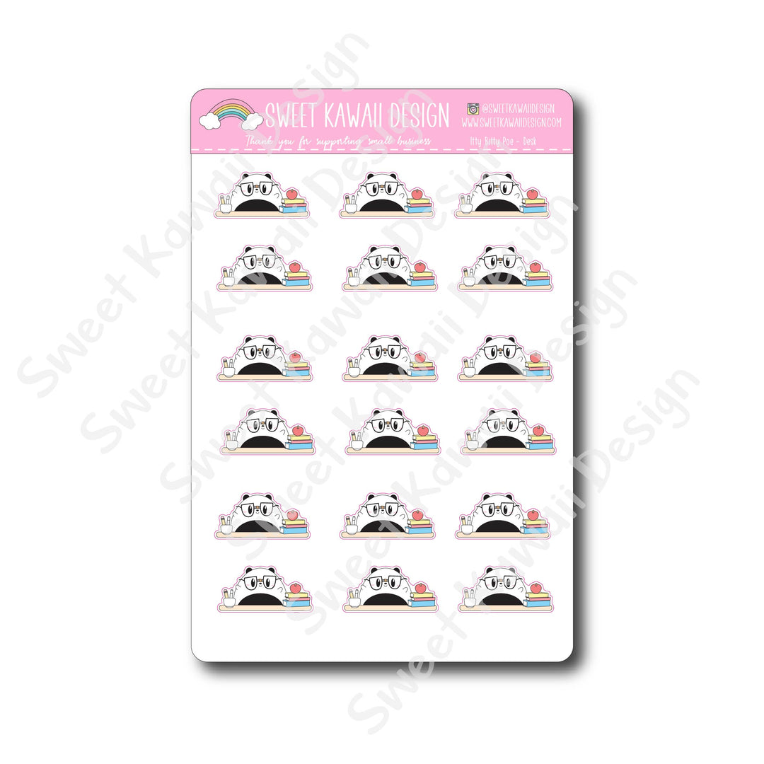 Kawaii Poe Stickers - Desk
