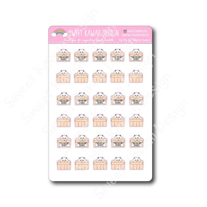 Kawaii Poe Stickers - Mind Your Business