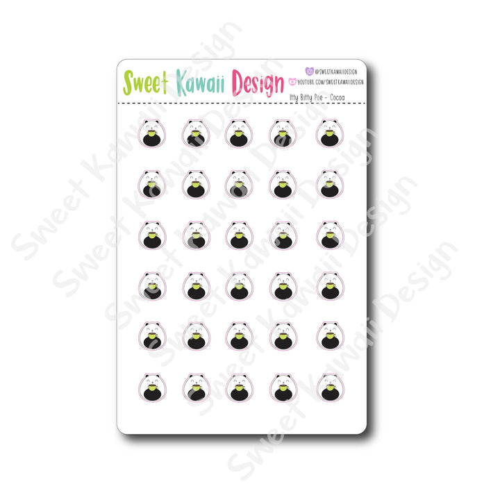 Kawaii Poe Stickers - Cocoa