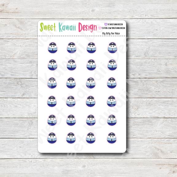 Kawaii Poe Police Stickers