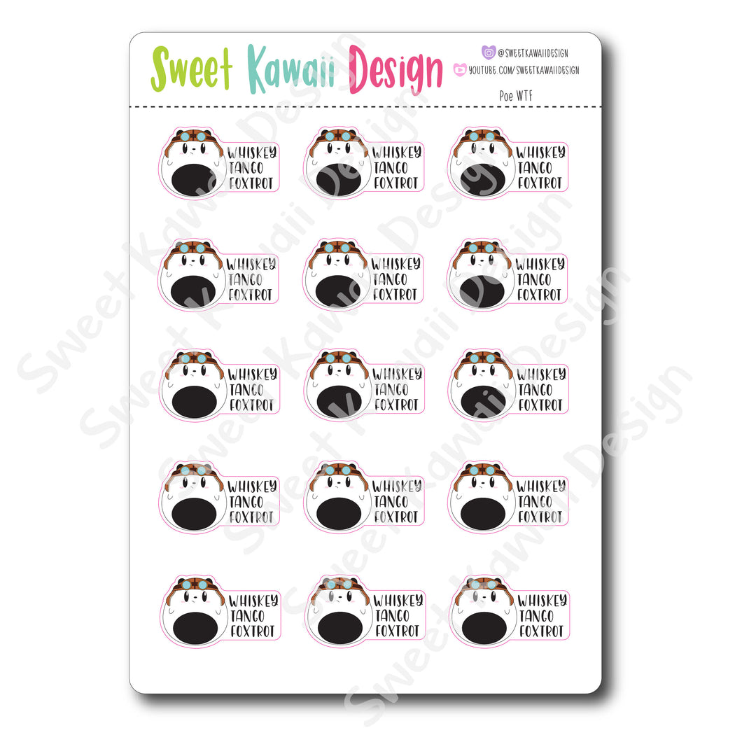 Kawaii Poe Stickers - WTF