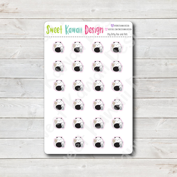 Kawaii Poe and Pets Stickers