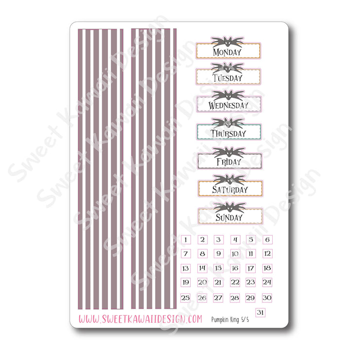 Weekly Kit  - Pumpkin King