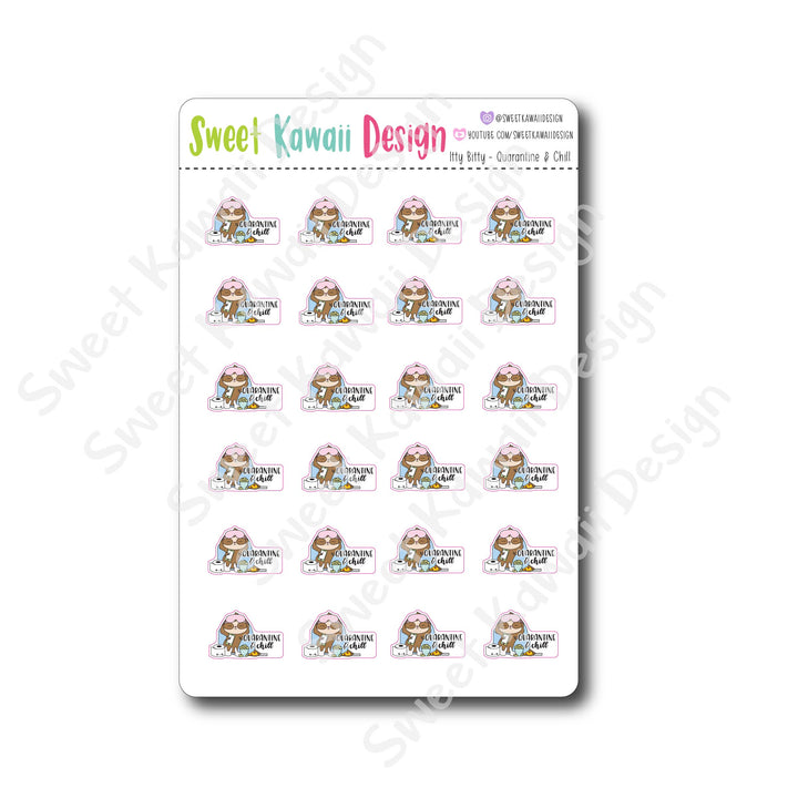 Kawaii Quarantine & Chill Stickers