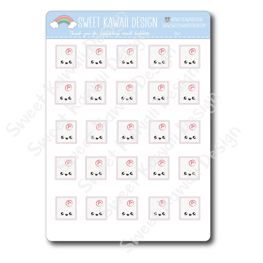 Kawaii Quiz Stickers