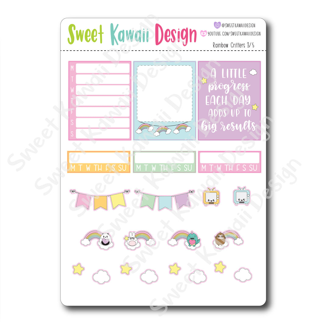 Weekly Kit  - Rainbow Critters HORIZONTAL