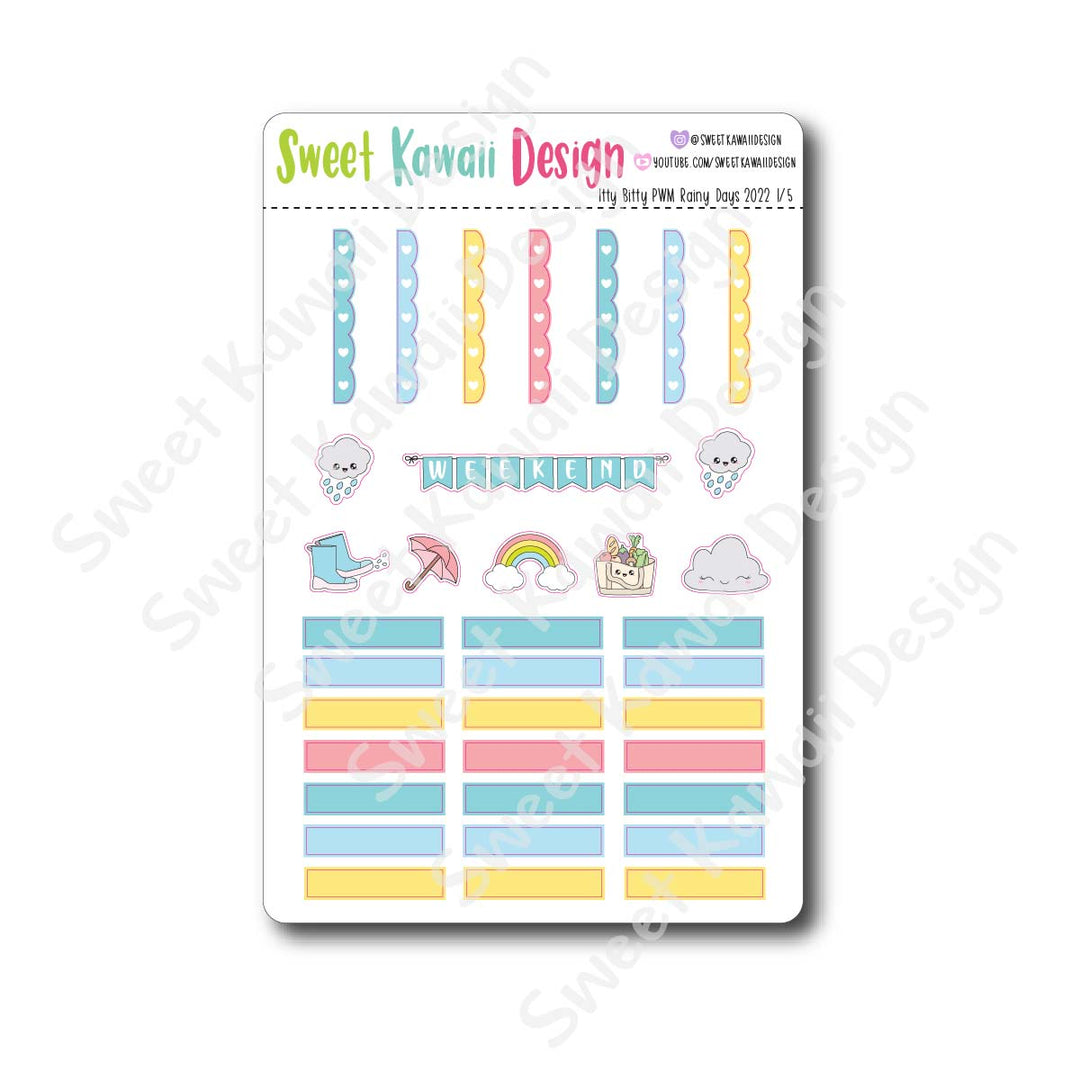 Weekly Kit  - Rainy Days 22 ITTY BITTY