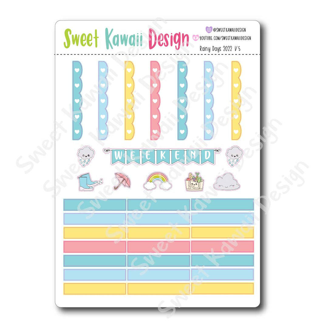 Weekly Kit  - Rainy Days 22 HORIZONTAL