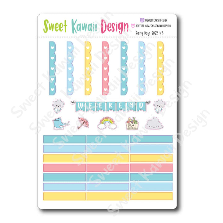 Weekly Kit  - Rainy Days 22 HORIZONTAL