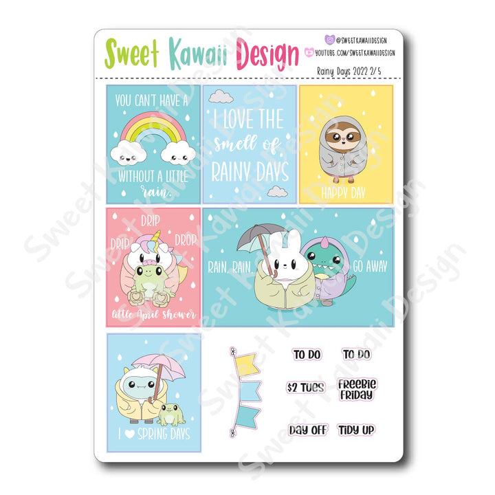 Weekly Kit  - Rainy Days 22 HORIZONTAL