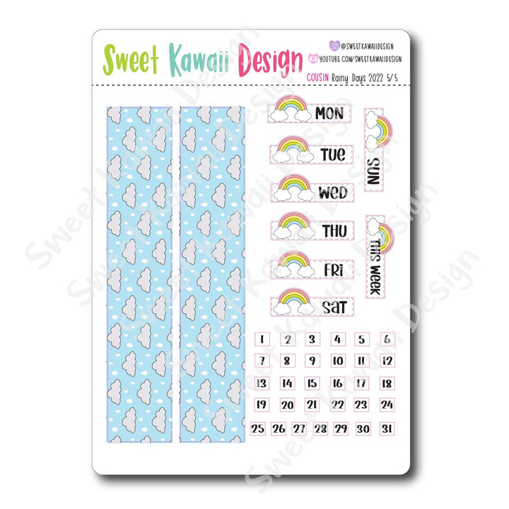 Weekly Kit  - Rainy Days 22 COUSIN