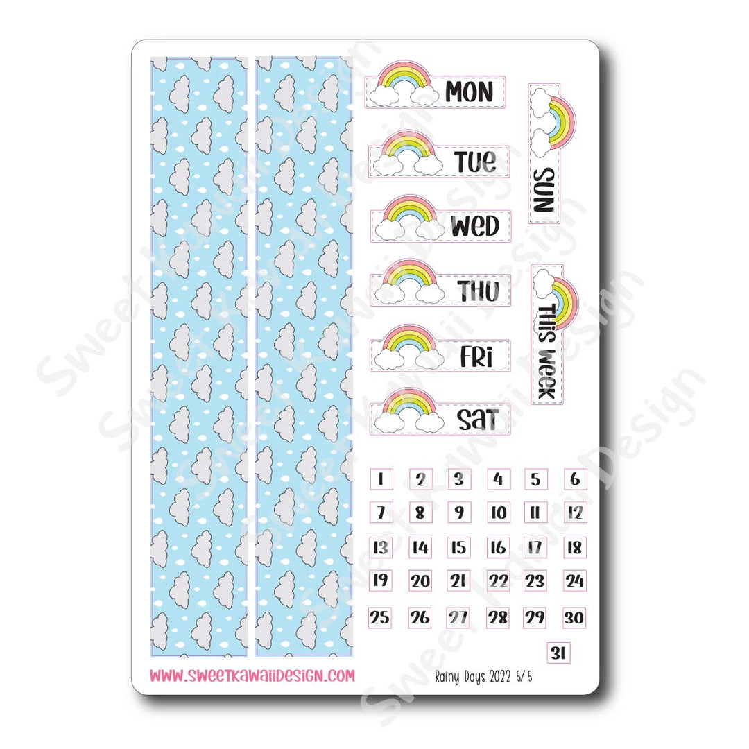 Weekly Kit  - Rainy Days 22 HORIZONTAL