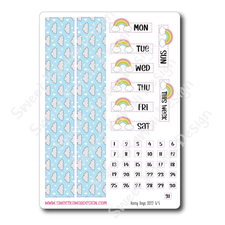 Weekly Kit  - Rainy Days 22 HORIZONTAL