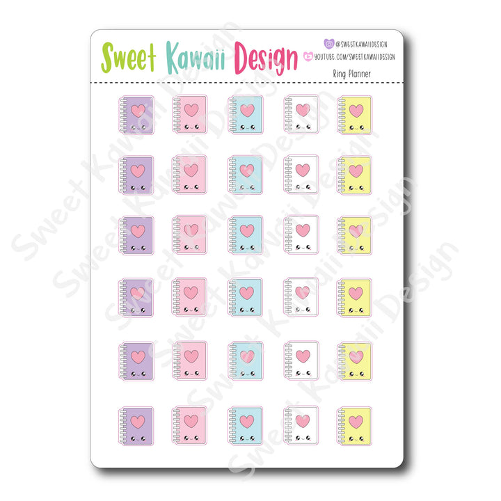 Kawaii Ring Planner Stickers