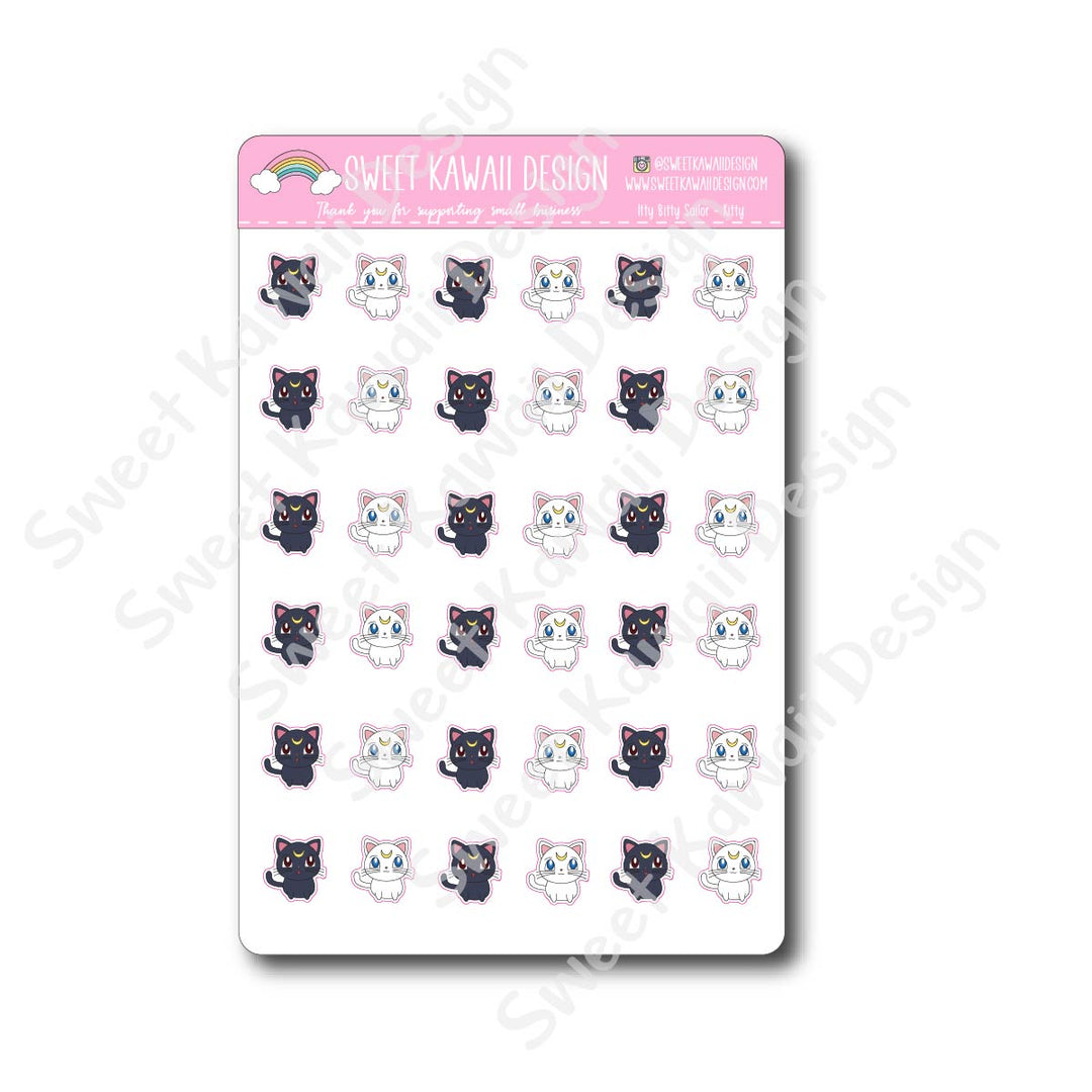 Kawaii Sailor Kitty Stickers