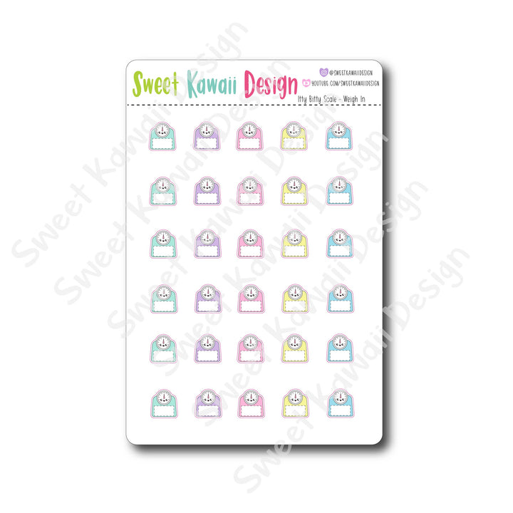 Kawaii Scale Stickers - Weigh In