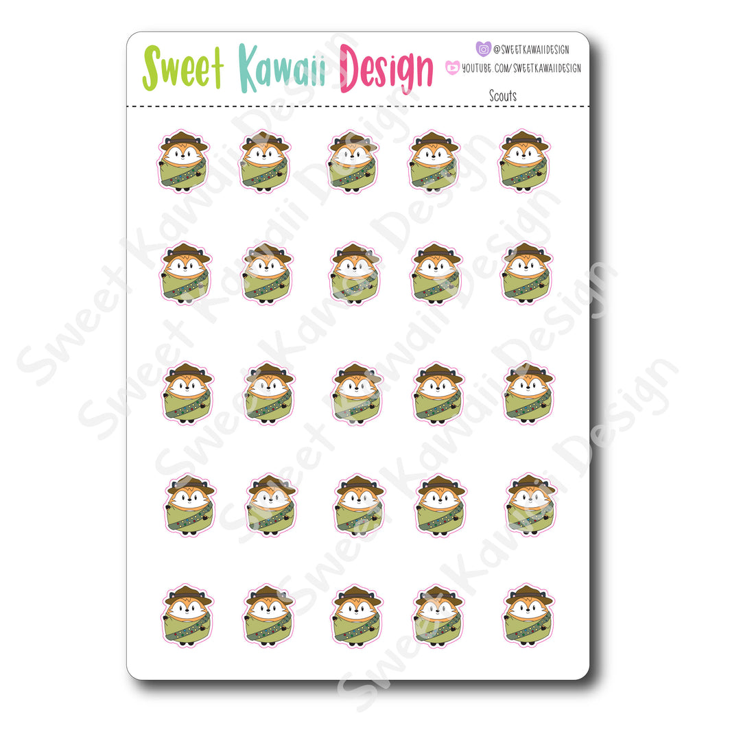 Kawaii Scouts Stickers